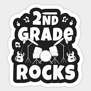 2nd Grade Rocks 1st Day Of School Back to School Sticker